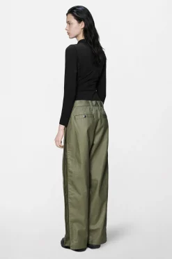 Heavy Woven Pants Straight
