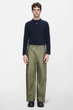 Heavy Woven Pants Straight