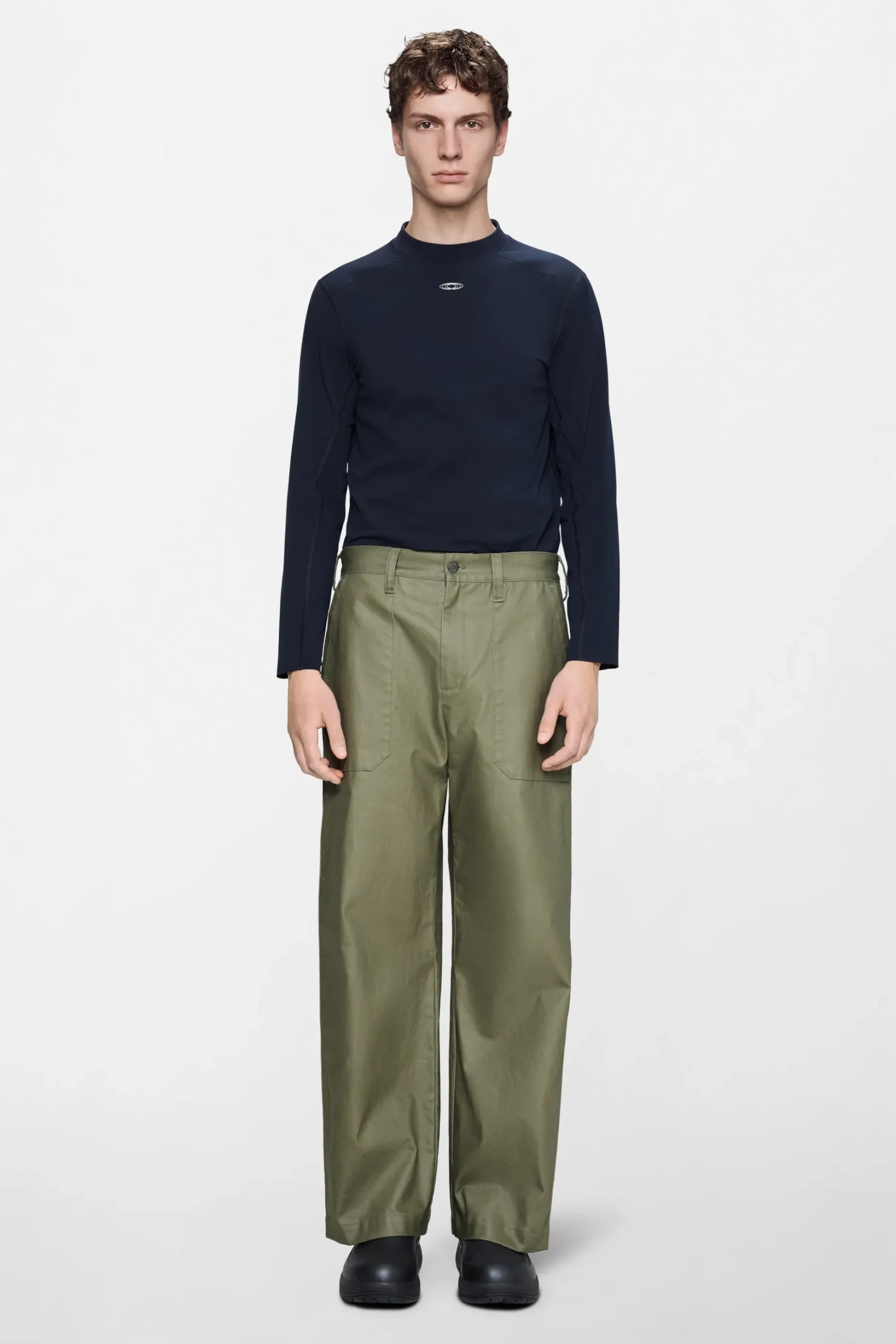 Heavy Woven Pants Straight